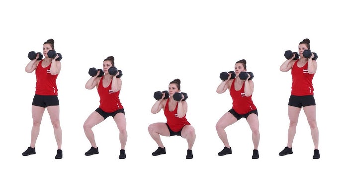 اسکوات با دمبل (Dumbbell Squat)- رکوردکالا