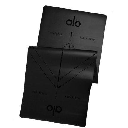 مت یوگا PU طرح alo مشکی همراه با کاور - Image 2