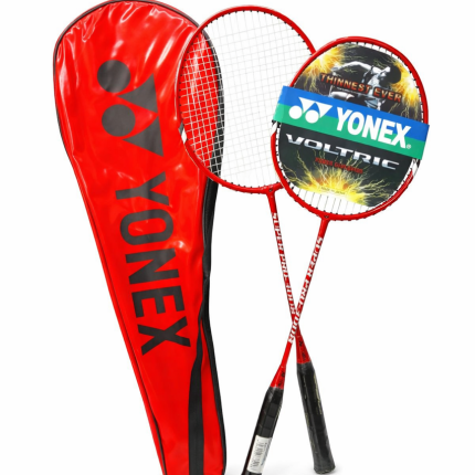 راکت بدمینتون YONEX VOLTRIC  کد 3382 با کاور بسته دو عددی - Image 3